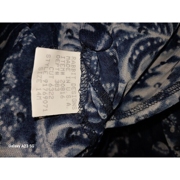 Rabbit Rabbit Rabitt 90s Floral Gauzy Kimono Duster 14M - Picture 9 of 9